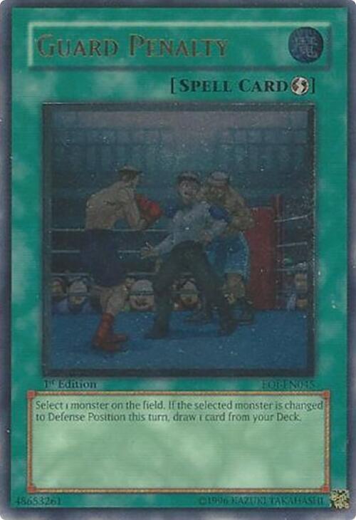 Guard Penalty (UTR) EOJ-EN045 card from Enemy of Justice