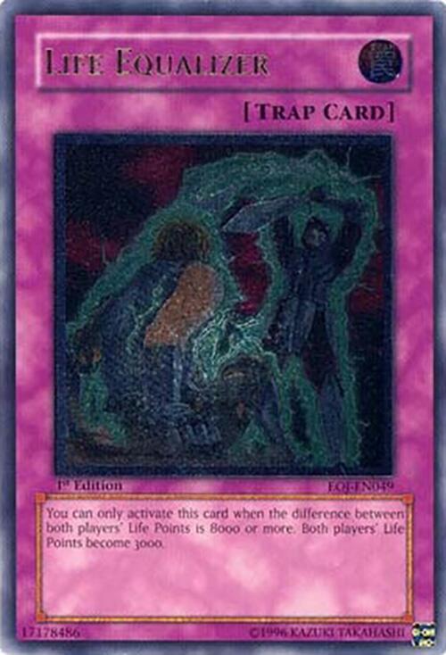 Life Equalizer (UTR) EOJ-EN049 card from Enemy of Justice