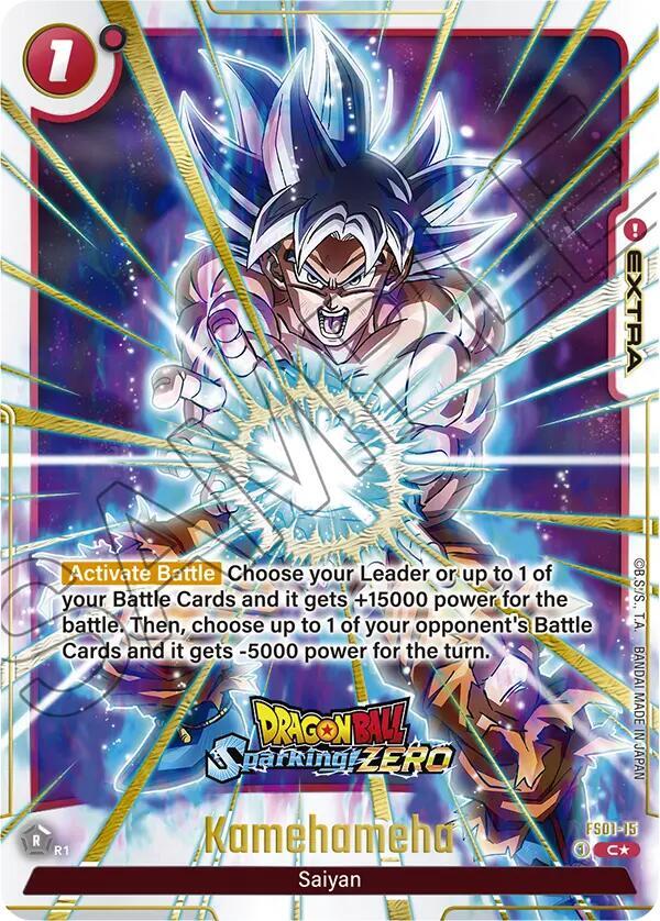Kamehameha (Dragon Ball Sparking! ZERO) FS01-15 card from Fusion World Promotion Cards and Packs