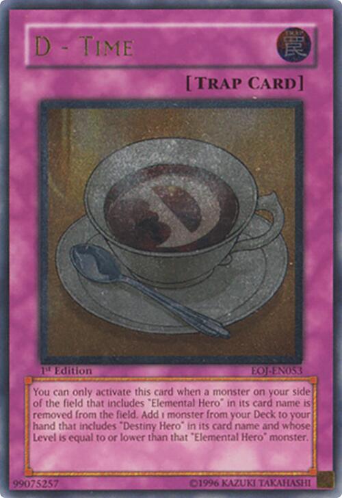 D - Time (UTR) EOJ-EN053 card from Enemy of Justice