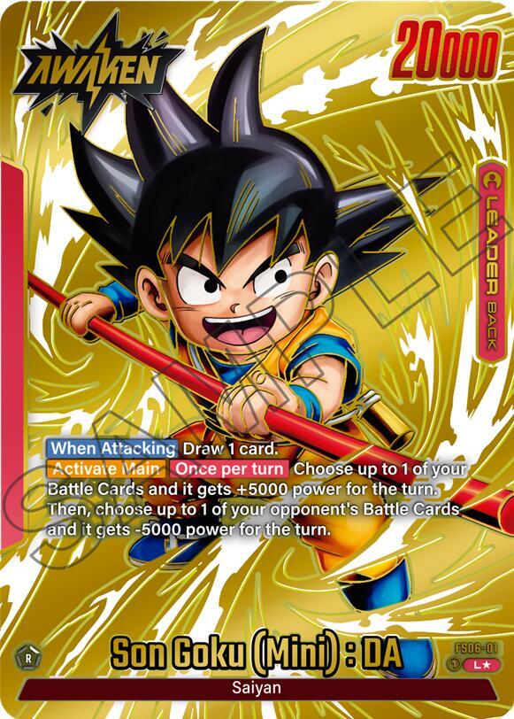 Son Goku (Mini) : DA (Gold) FS06-01 card from Tournament and Championship Promos