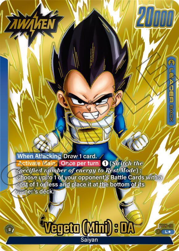 Vegeta (Mini) : DA (Gold) FS07-01 card from Tournament and Championship Promos
