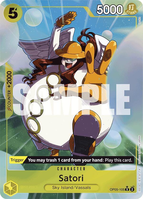 Satori (Alternate Art) OP05-105 card from Premium Booster -The Best-