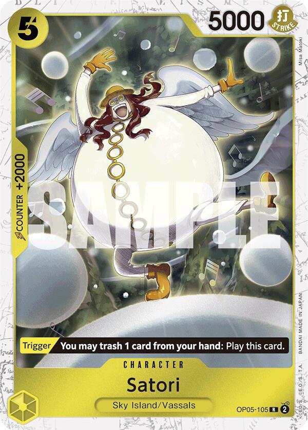 Satori (Jolly Roger Foil) OP05-105 card from Premium Booster -The Best-