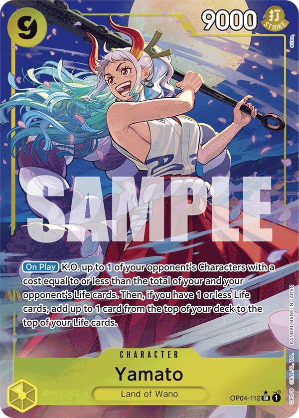Yamato (Alternate Art) OP04-112 card from Premium Booster -The Best-
