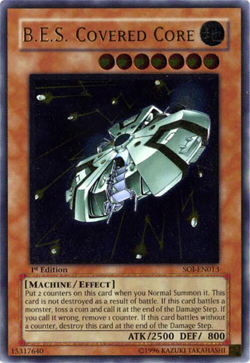 B.E.S. Covered Core (UTR) SOI-EN013 card from Shadow of Infinity
