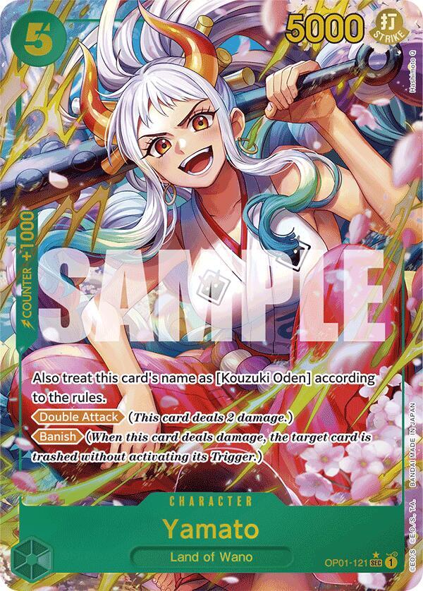 Yamato (Alternate Art) OP01-121 card from Premium Booster -The Best-
