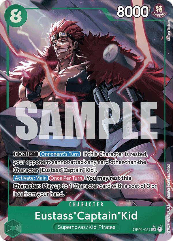 Eustass"Captain"Kid (Alternate Art) OP01-051 card from Premium Booster -The Best-