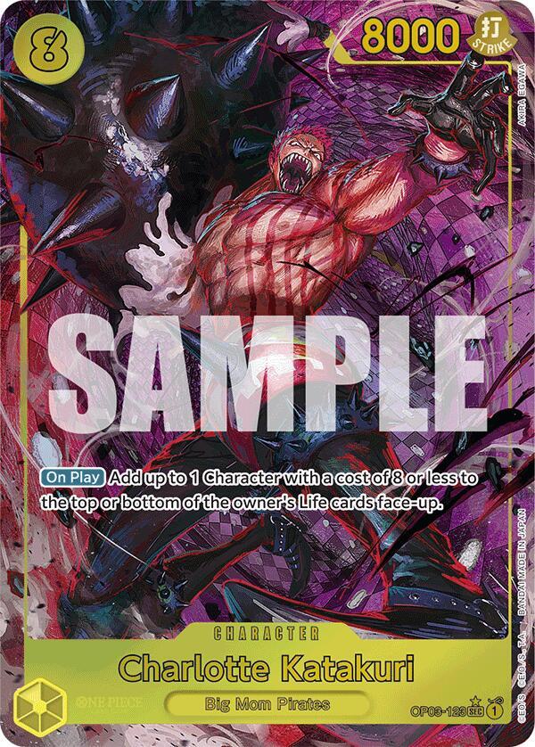 Charlotte Katakuri (Alternate Art) OP03-123 card from Premium Booster -The Best-