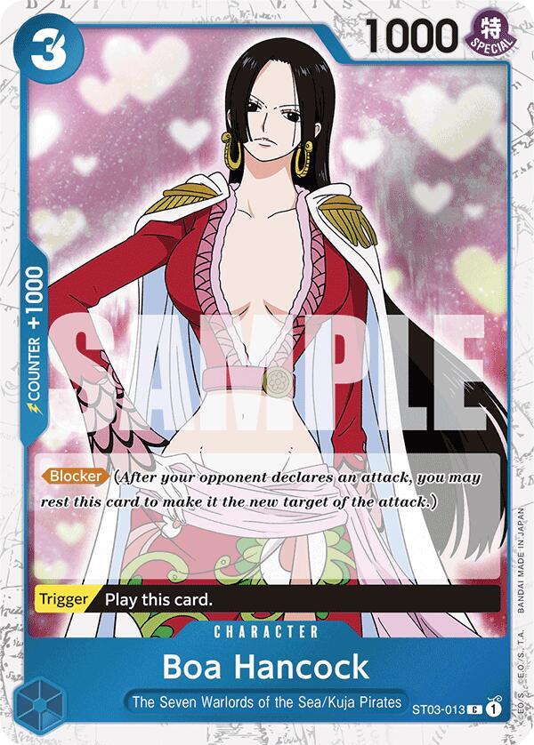 Boa Hancock (Jolly Roger Foil) ST03-013 card from Premium Booster -The Best-