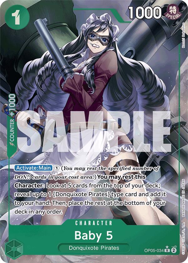 Baby 5 (Full Art) OP05-034 card from Premium Booster -The Best-