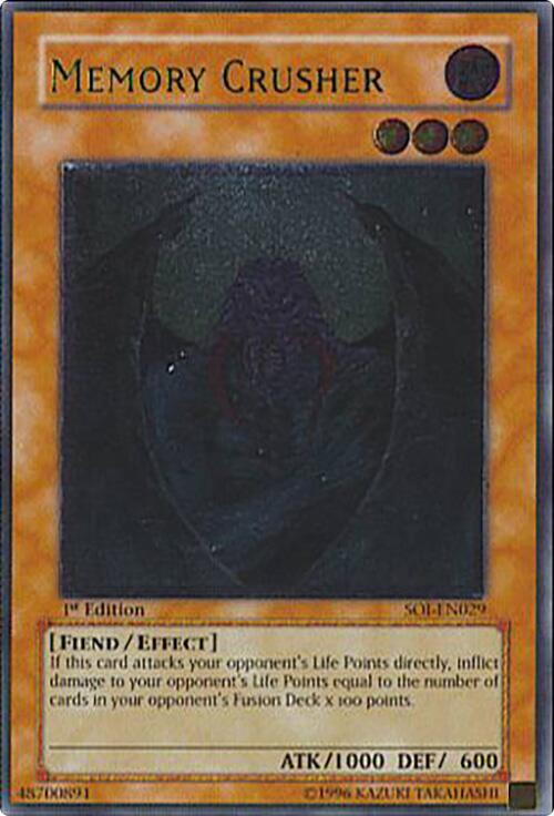 Memory Crusher (UTR) SOI-EN029 card from Shadow of Infinity