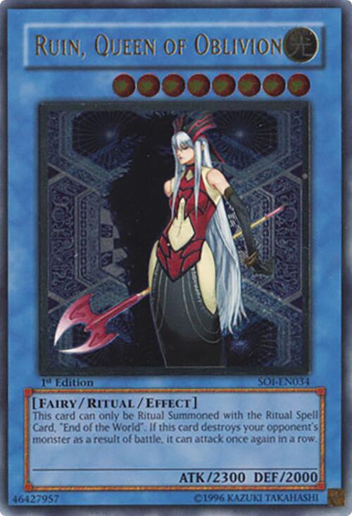 Ruin, Queen of Oblivion (UTR) SOI-EN034 card from Shadow of Infinity