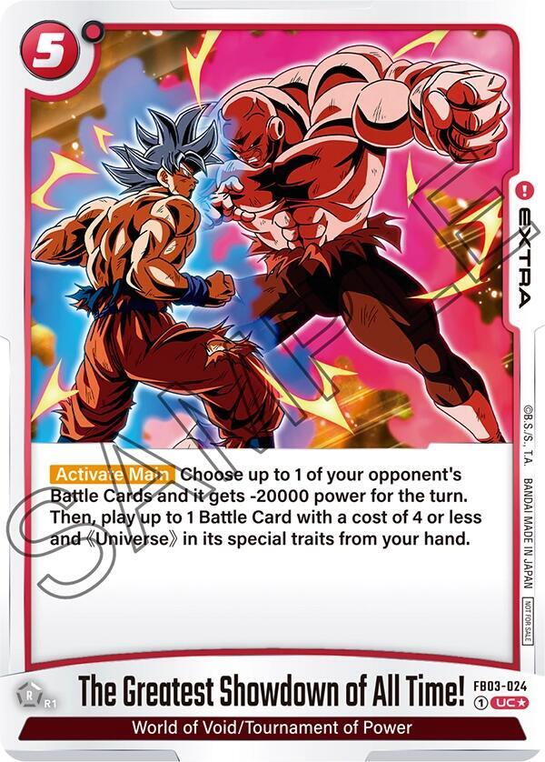 The Greatest Showdown of All Time! (Tournament Pack 04) FB03-024 card from Tournament and Championship Promos