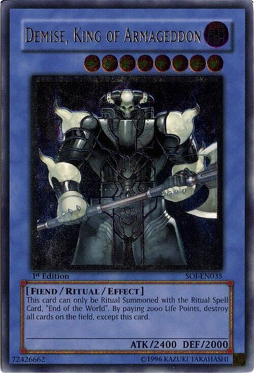 Demise, King of Armageddon (UTR) SOI-EN035 card from Shadow of Infinity