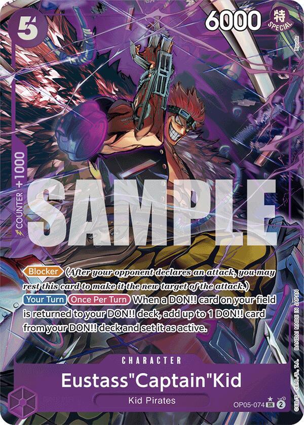 Eustass"Captain"Kid (Alternate Art) OP05-074 card from Premium Booster -The Best-