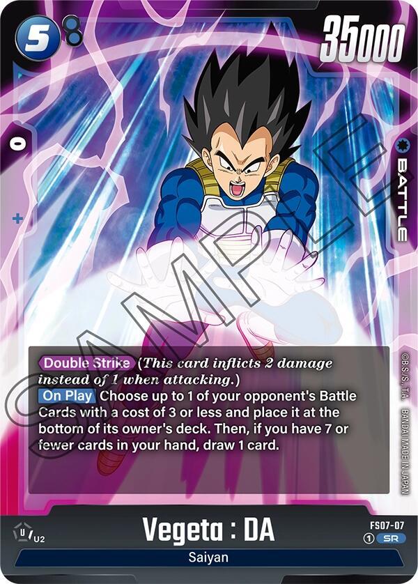 Vegeta : DA FS07-07 card from Starter Deck 7: Vegeta (Mini)