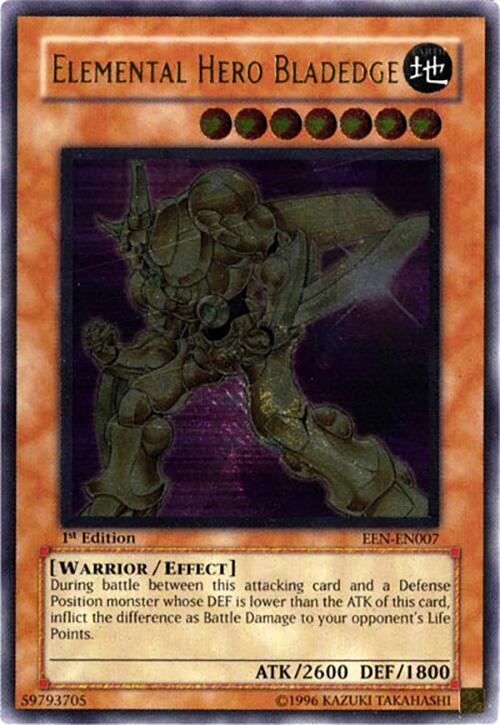 Elemental Hero Bladedge (UTR) EEN-EN007 card from Elemental Energy