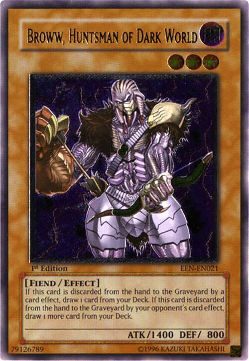 Broww, Huntsman of Dark World (UTR) EEN-EN021 card from Elemental Energy