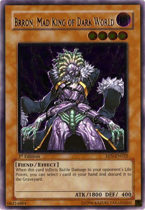 Brron, Mad King of Dark World (UTR) EEN-EN022 card from Elemental Energy