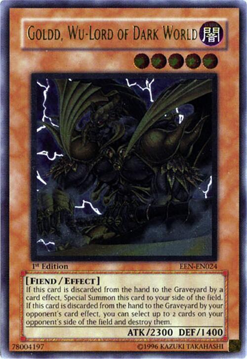 Goldd, Wu-Lord of Dark World (UTR) EEN-EN024 card from Elemental Energy