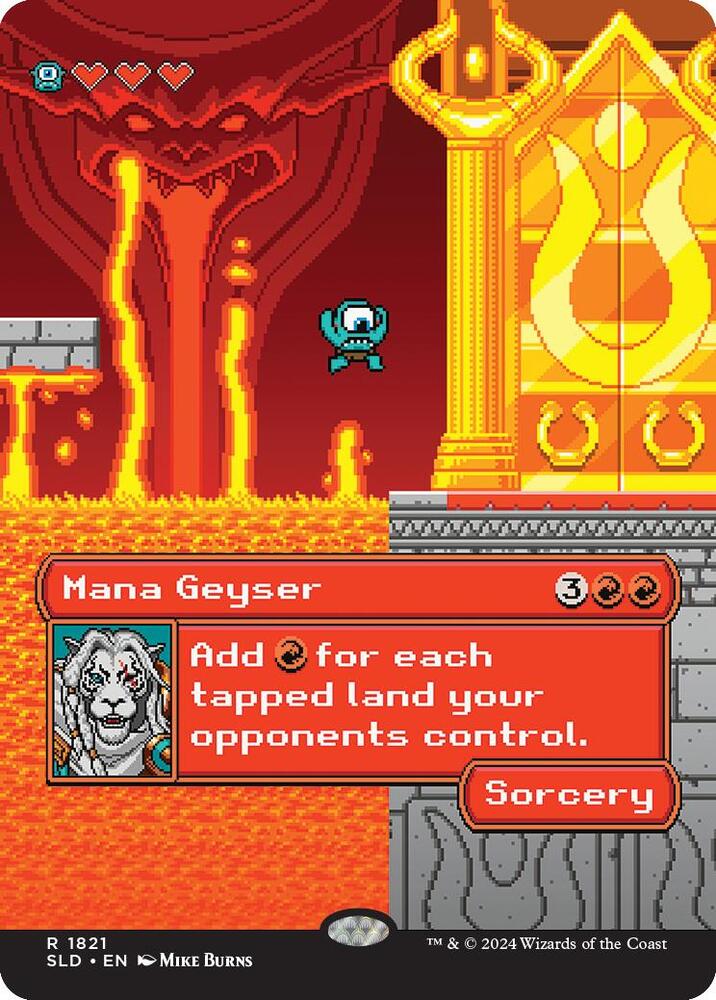 Mana Geyser 1821 card from Secret Lair Drop Series