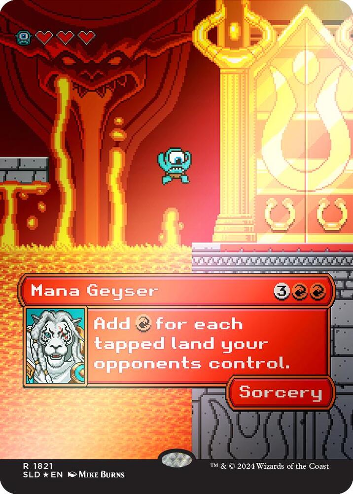 Mana Geyser (Rainbow Foil) 1821 card from Secret Lair Drop Series