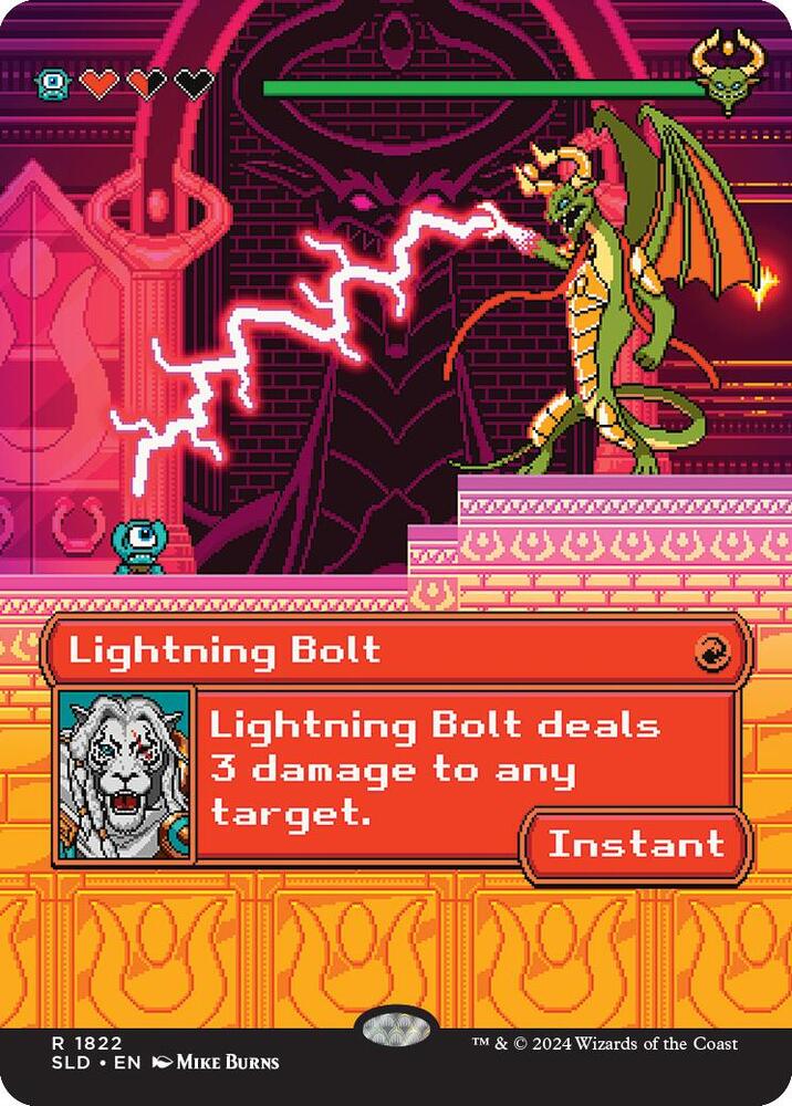 Lightning Bolt 1822 card from Secret Lair Drop Series