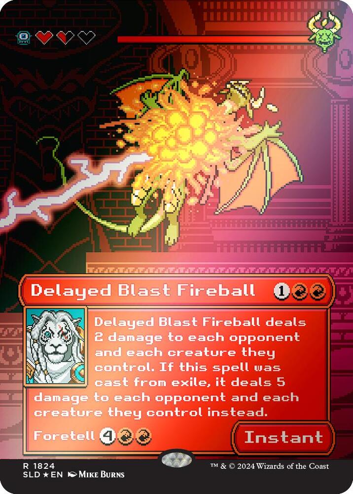 Delayed Blast Fireball (Rainbow Foil) 1824 card from Secret Lair Drop Series