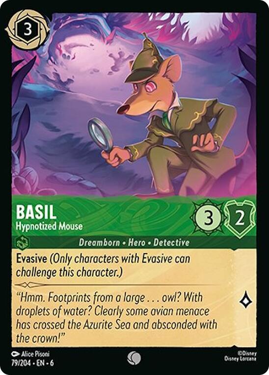 Basil - Hypnotized Mouse 79/204 card from Azurite Sea
