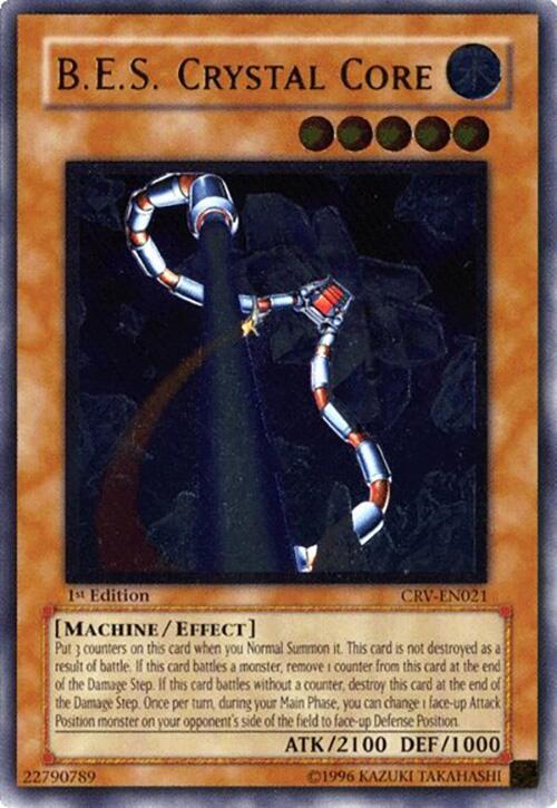 B.E.S. Crystal Core (UTR) CRV-EN021 card from Cybernetic Revolution