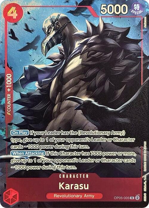 Karasu (Premium Card Collection -Best Selection Vol. 2-) OP05-005 card from One Piece Promotion Cards