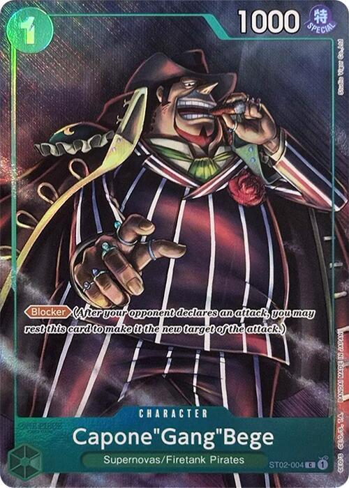 Capone"Gang"Bege (Premium Card Collection -Best Selection Vol. 2-) ST02-004 card from One Piece Promotion Cards