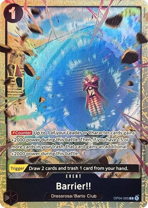 Barrier!! (Premium Card Collection -Best Selection Vol. 2-) OP04-095 card from One Piece Promotion Cards