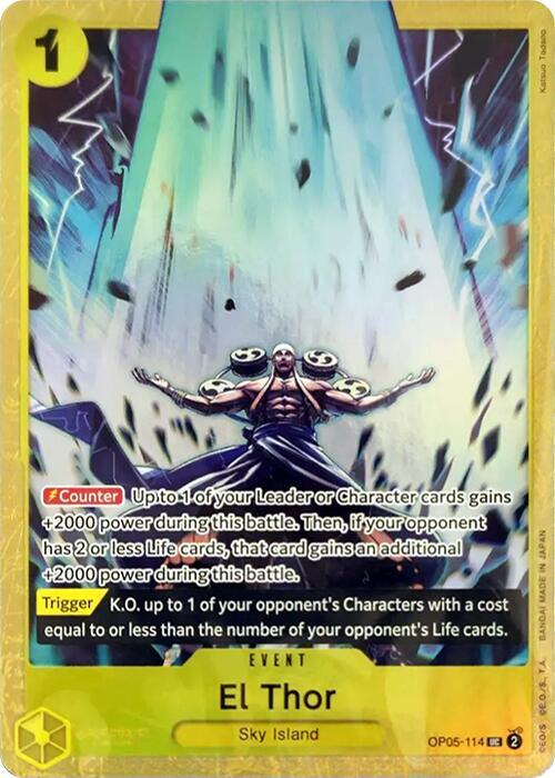 El Thor (Premium Card Collection -Best Selection Vol. 2-) OP05-114 card from One Piece Promotion Cards
