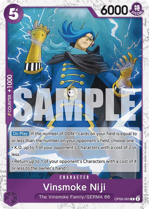 Vinsmoke Niji (Jolly Roger Foil) OP06-065 card from Premium Booster -The Best-