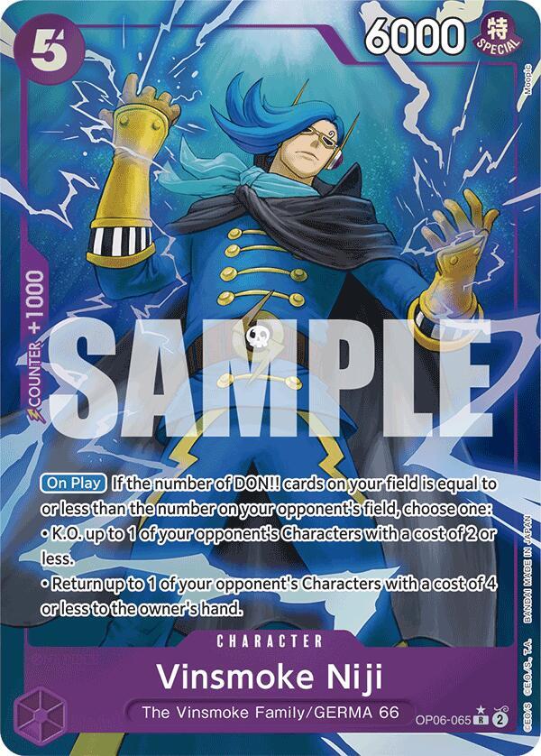 Vinsmoke Niji (Full Art) OP06-065 card from Premium Booster -The Best-