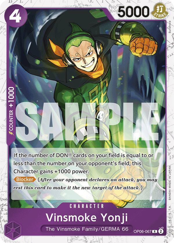 Vinsmoke Yonji (Jolly Roger Foil) OP06-067 card from Premium Booster -The Best-