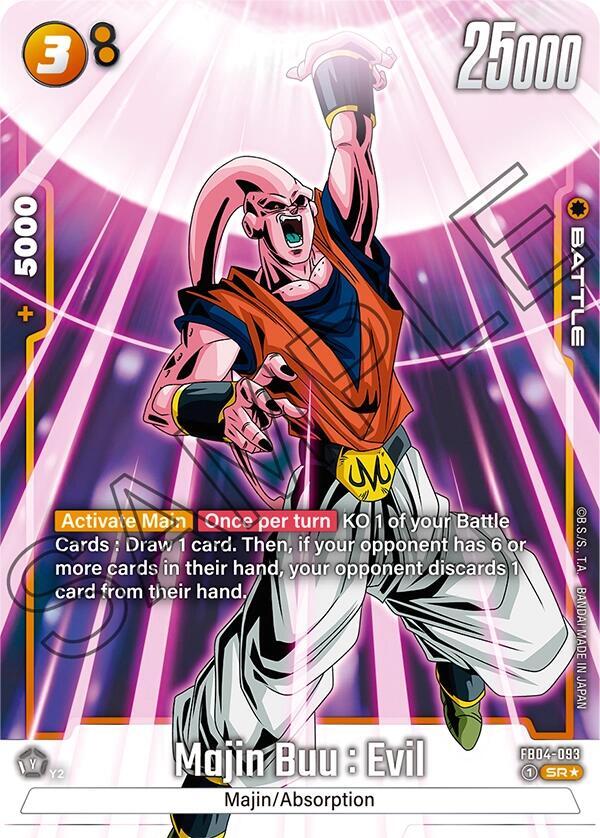 Majin Buu : Evil (Alternate Art) FB04-093 card from Ultra Limit