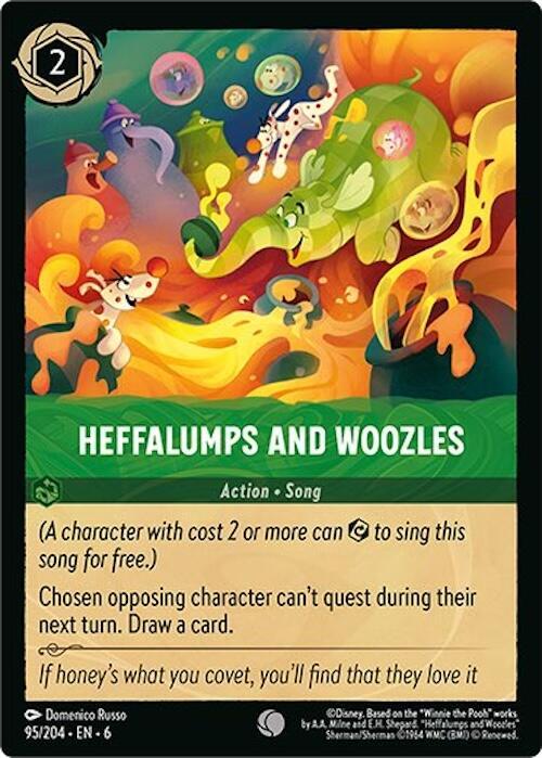Heffalumps and Woozles 95/204 card from Azurite Sea