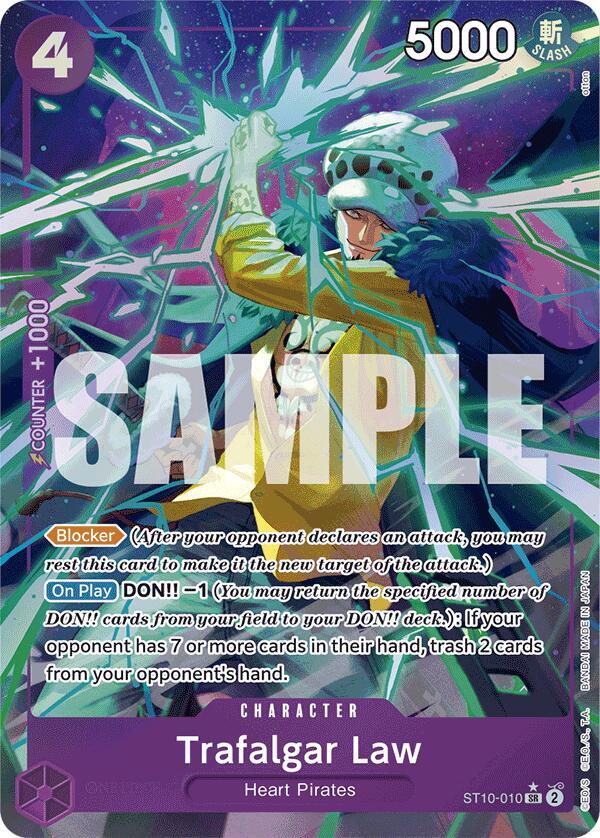 Trafalgar Law (Alternate Art) ST10-010 card from Premium Booster -The Best-