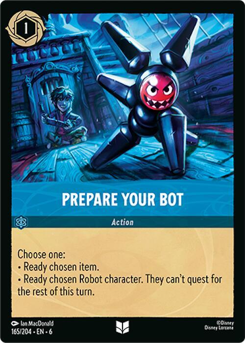 Prepare Your Bot 165/204 card from Azurite Sea