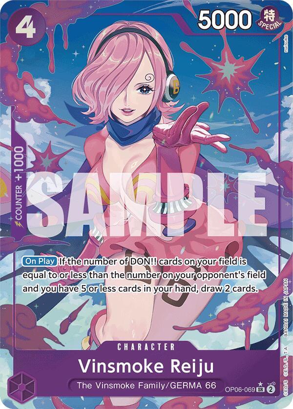 Vinsmoke Reiju (Alternate Art) OP06-069 card from Premium Booster -The Best-