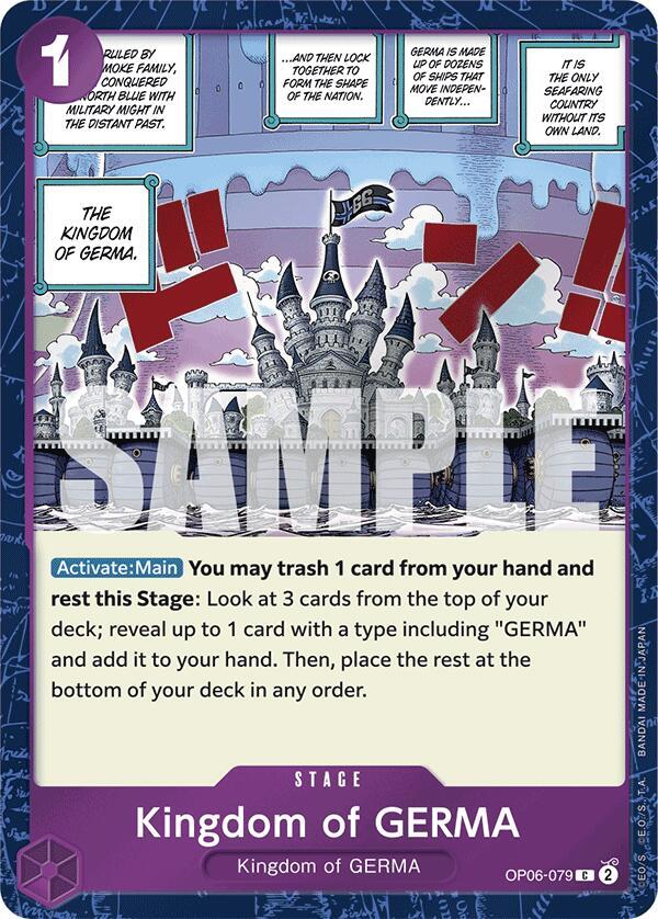Kingdom of GERMA (Jolly Roger Foil) OP06-079 card from Premium Booster -The Best-