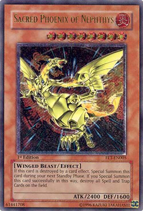 Sacred Phoenix of Nephthys (UTR) FET-EN005 card from Flaming Eternity