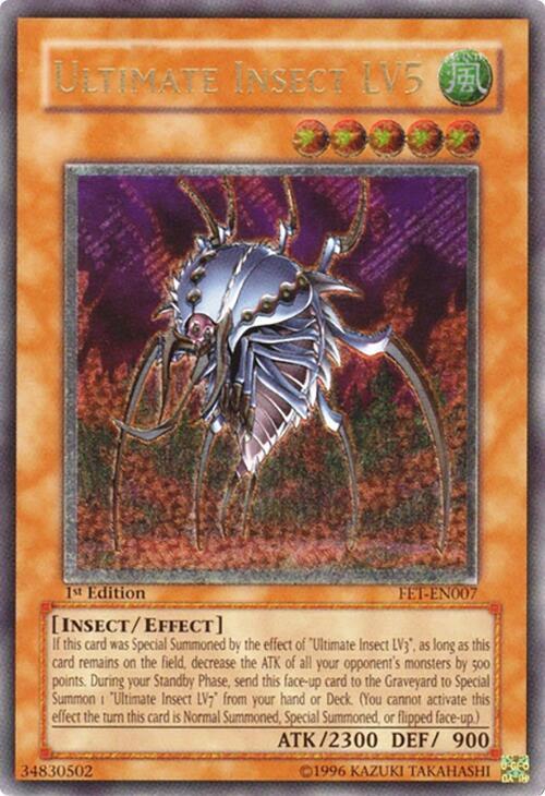 Ultimate Insect LV5 (UTR) FET-EN007 card from Flaming Eternity