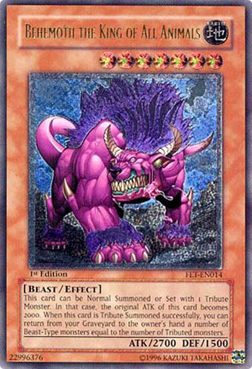 Behemoth the King of All Animals (UTR) FET-EN014 card from Flaming Eternity
