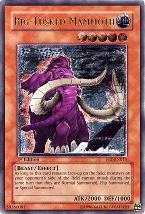Big-Tusked Mammoth (UTR) FET-EN015 card from Flaming Eternity