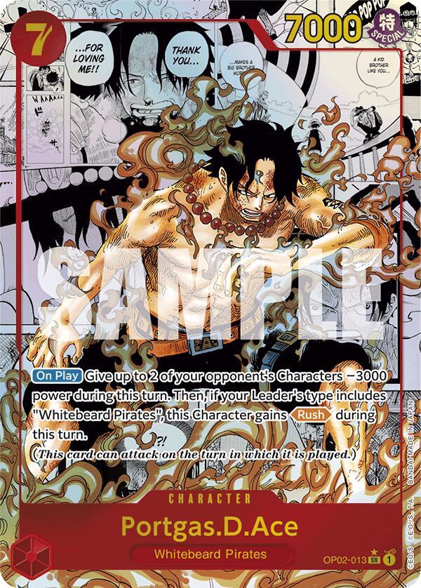 Portgas.D.Ace (Manga) OP02-013 card from Premium Booster -The Best-