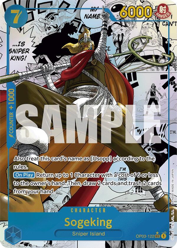 Sogeking (Manga) OP03-122 card from Premium Booster -The Best-